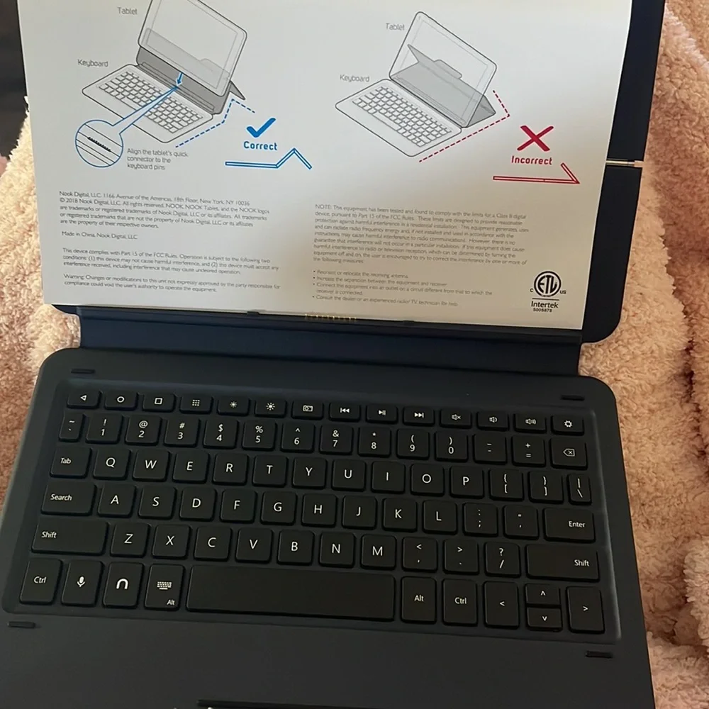 Smart Keyboard made for Nook Tablet 10.1